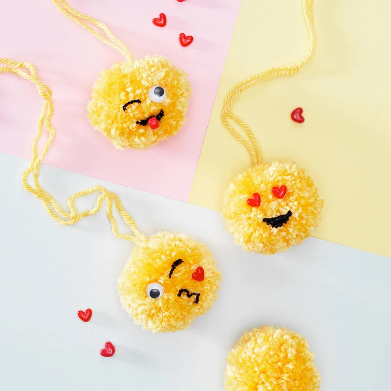 liefdevolle pompon emoji's