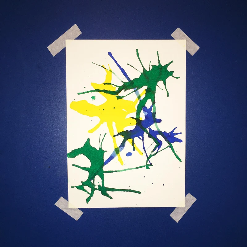 Ecoline blaasschilderij