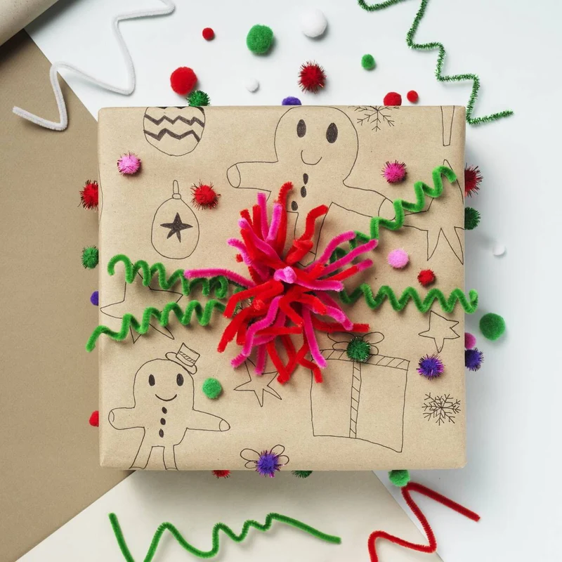 cadeaupapier versieren