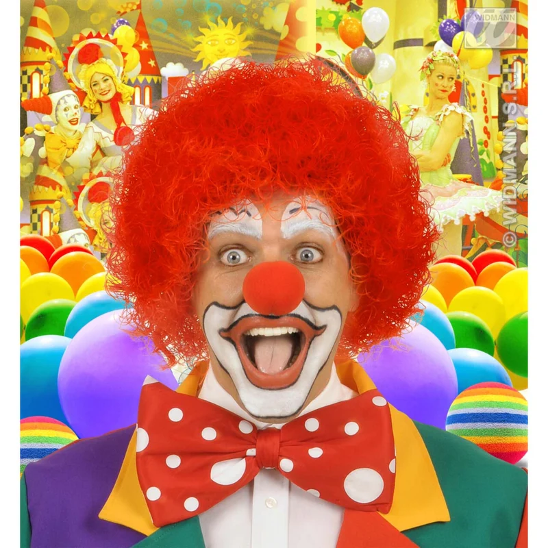 Pruik, Clown Rood