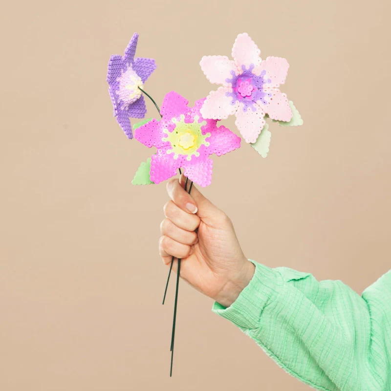 strijkkralen voorjaarsbloemen