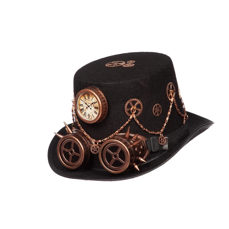Hoed Steampunk Tijd Is Geld