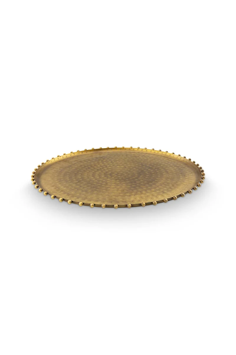 vtwonen - Dienblad - Metaal - Goud - 40x2 cm