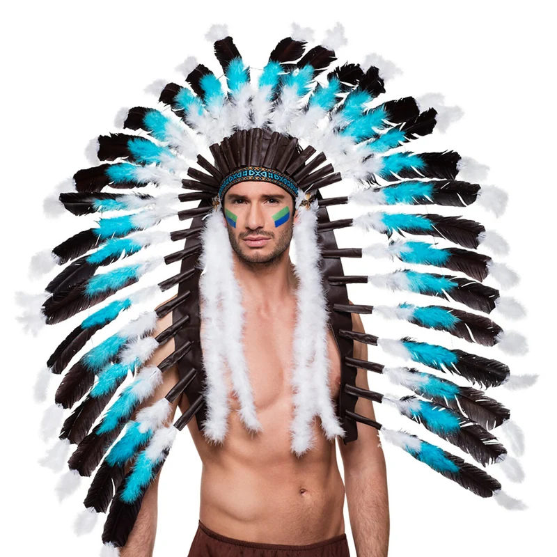 Indianen Hoofdtooi Snow Wolf