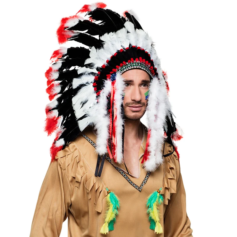 Indianen Hoofdtooi Opperhoofd Eeuwige Gier