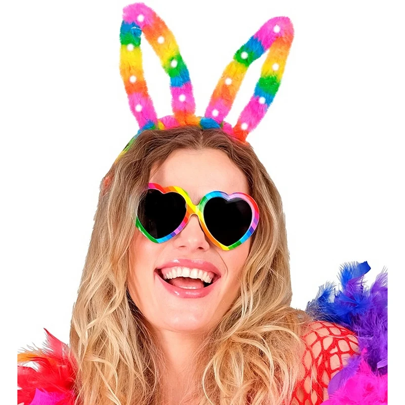 Hoofdband Gekleurde Funny Bunny Met Licht