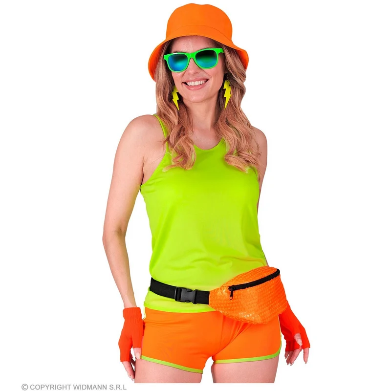 Pailletten Heuptas Neon Oranje