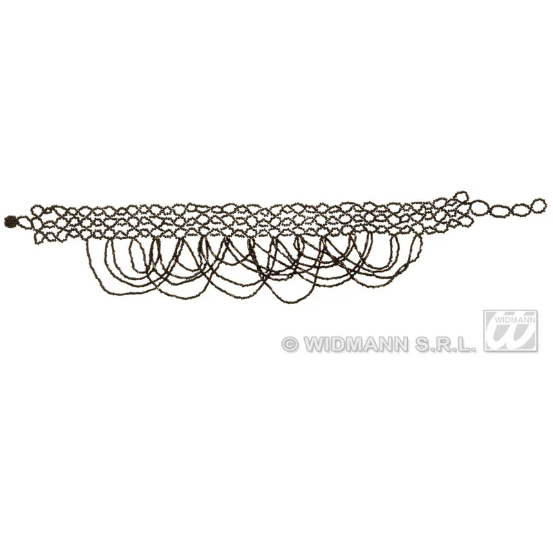 Zwarte Choker Met Pareltjes
