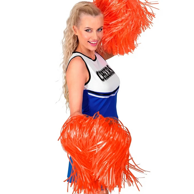 Cheerleader Pom Pom Oranje 1 Stuk
