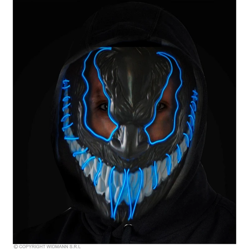 Masker Venom Monster Met Blauw Licht