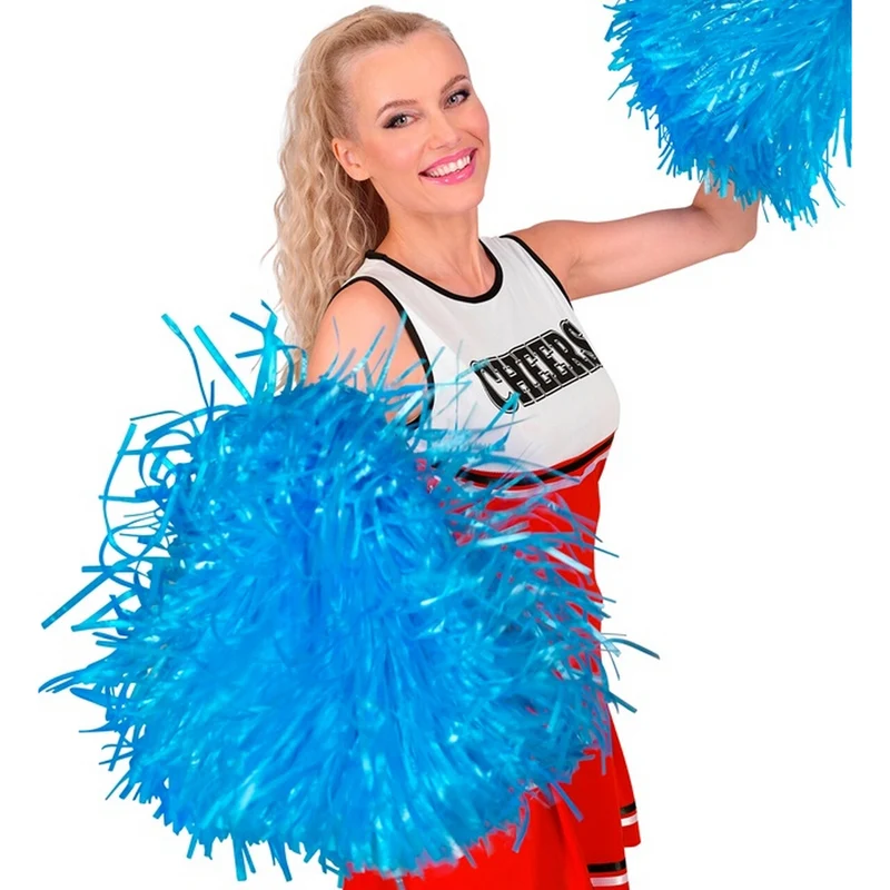 Cheerleader Pom Pom Blauw 1 Stuk