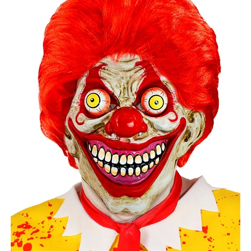 Masker Smiling Clown Met Wiebel Ogen