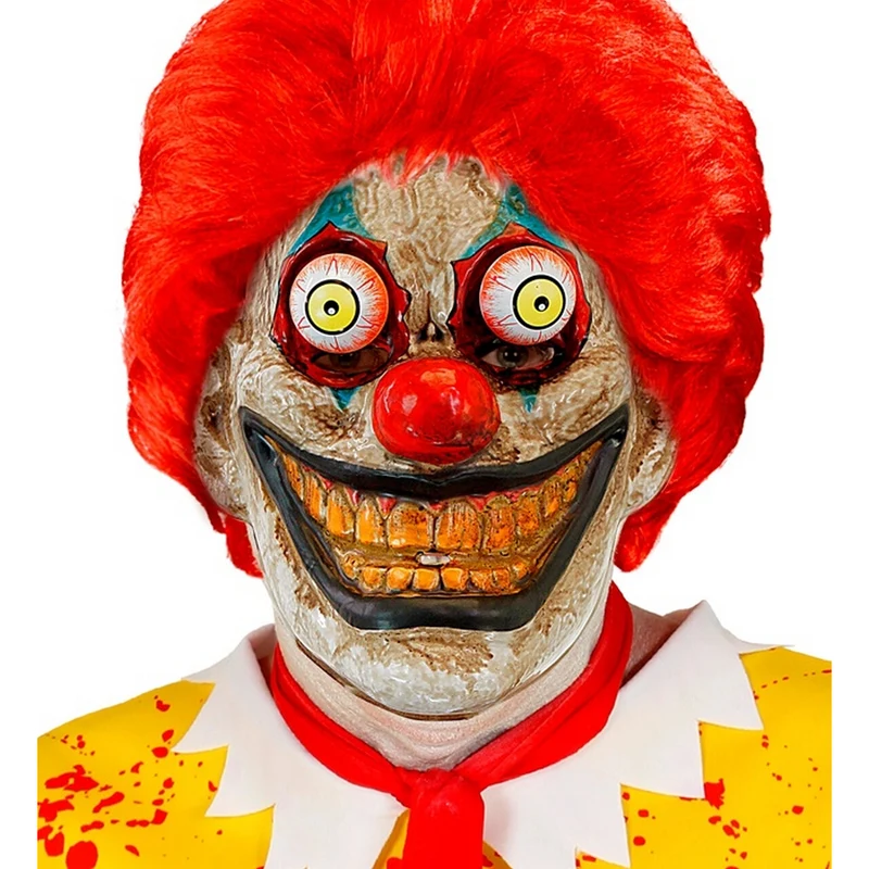 Masker Scary Clown Met Wiebel Ogen