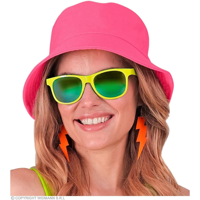 Bucket Hat Neon Roze Pop Festival