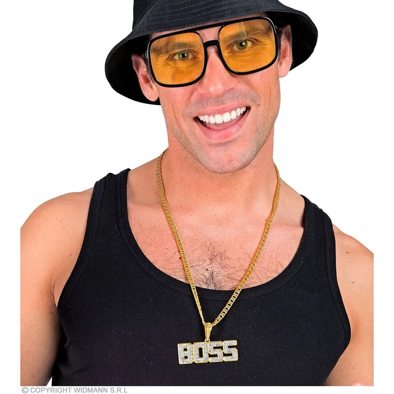 Ketting Boss Goud / Strass 65 Cm