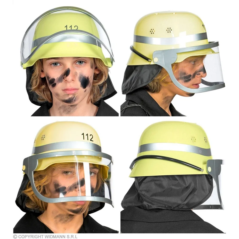 Gele Brandweerhelm 112 Kind