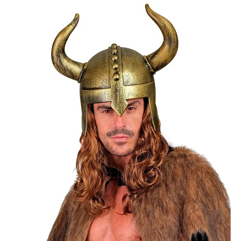Gehoornde Viking Helm Hoiby