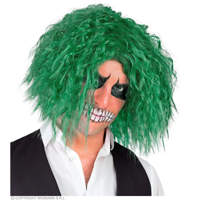 Pruik Enge Joker Clown Groen