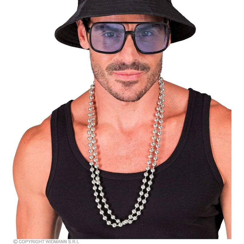 Dubbele Kralen Ketting Zilver