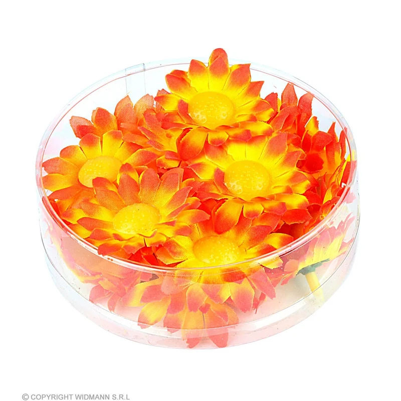 Decoratie Madeliefjes Oranje / Geel Bloemenzee