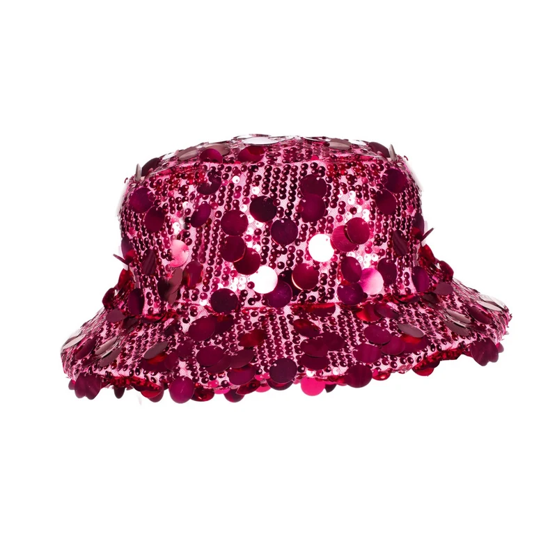Bucket Hoed Roze Met Pailletten