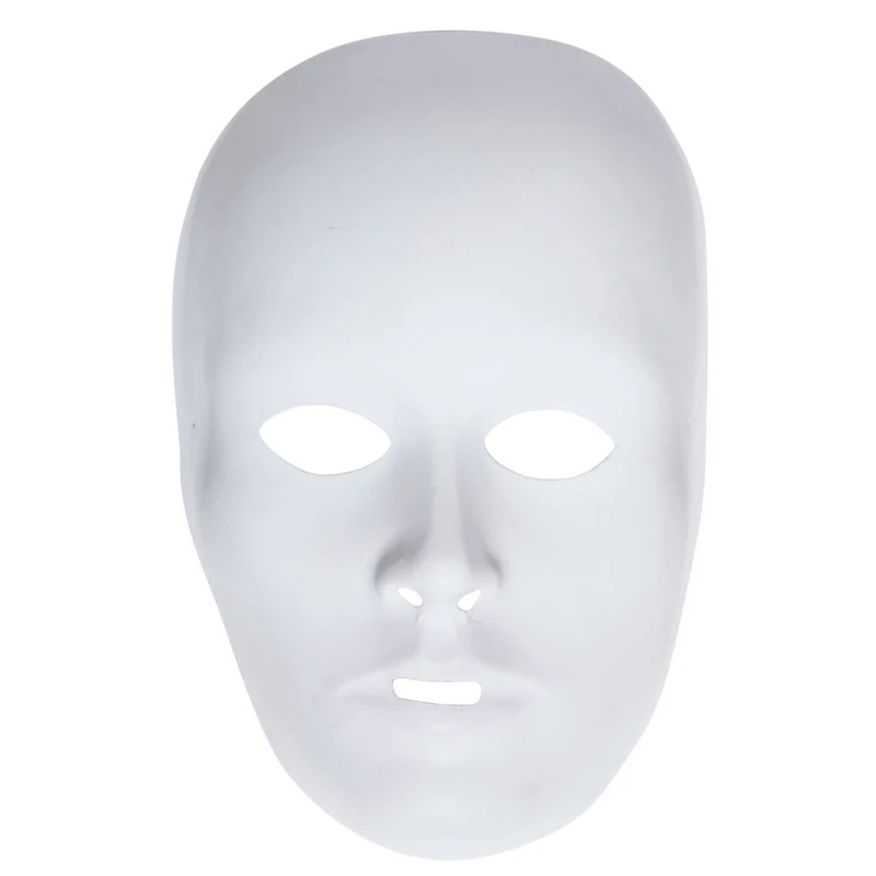 Doe Het Zelf Luxe Unisex Beschilderbaar Wit Masker