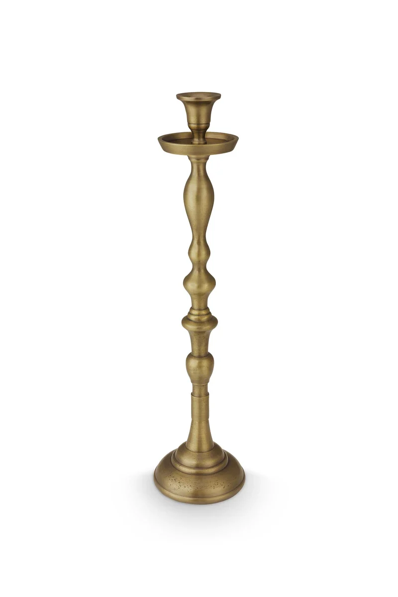 vtwonen - Kandelaar - Metaal - Goud - 11x48 cm