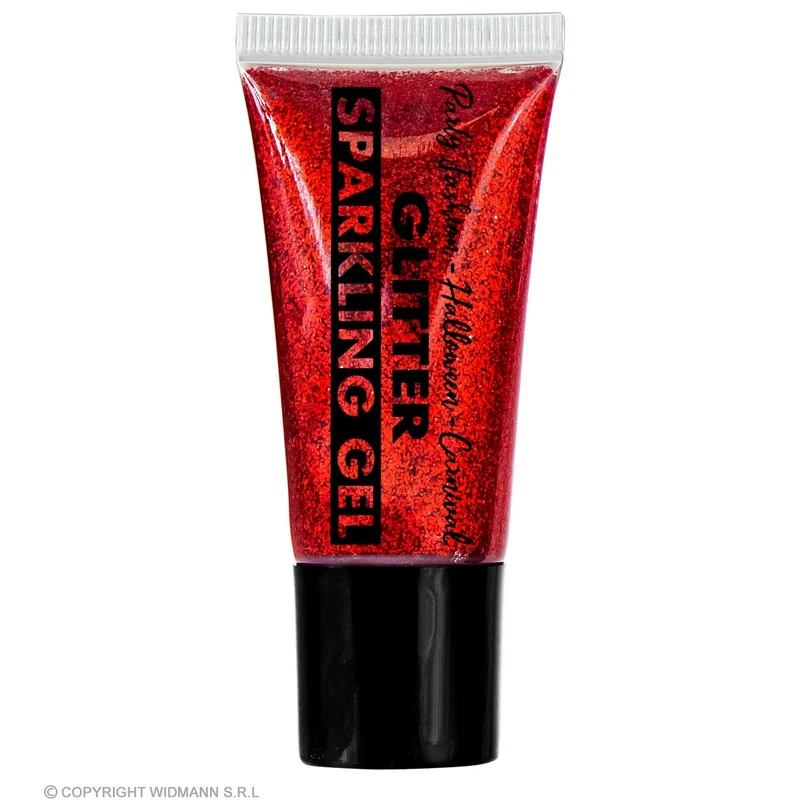 Sparkling Make-Up Gel Glitters Rood, 25 Milliliter