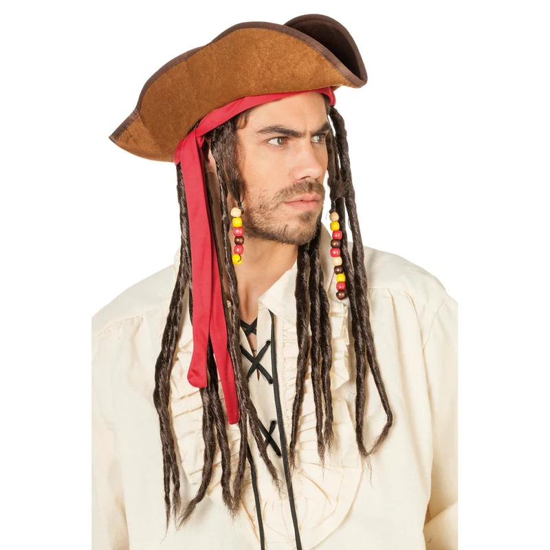 Piratenhoed Jack Met Dreads