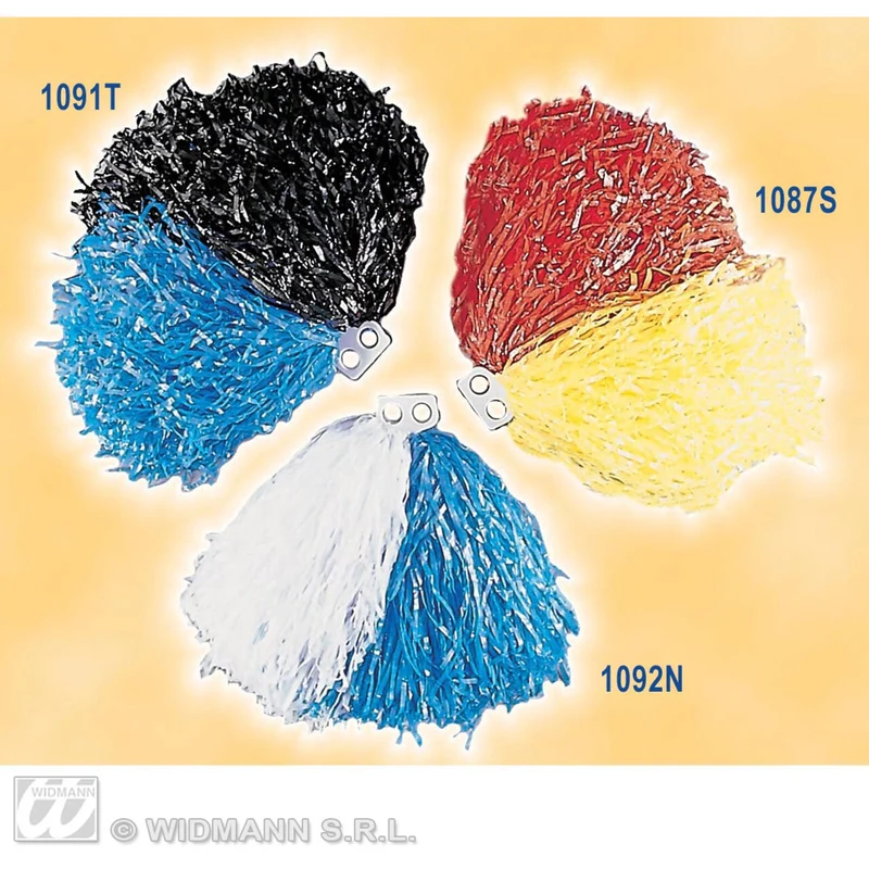Pom Pom Blauw / Wit