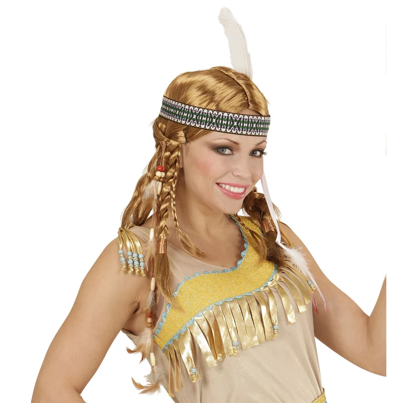 Vlechten Pruik, Chippewa Indiaanse