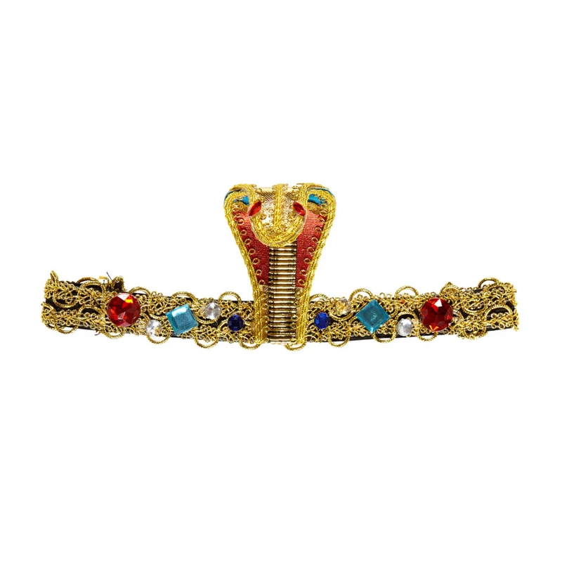 Egyptische Hoofdband Slang Met Stenen
