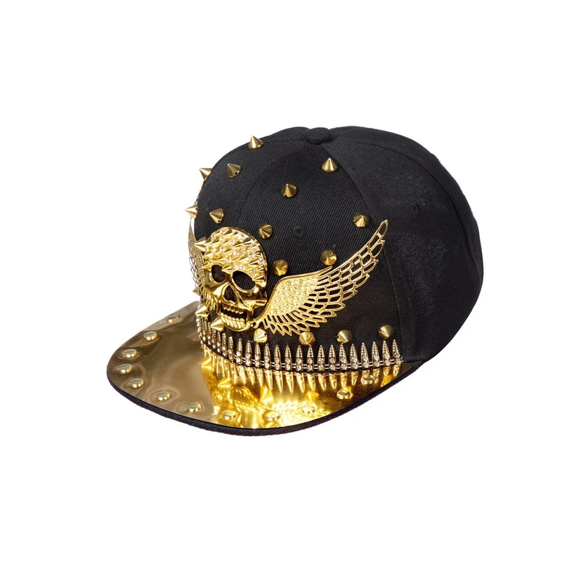 Golden Skull Metal Head Pet