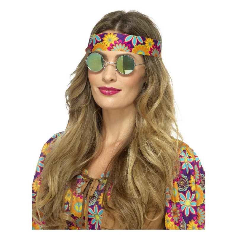 Jaren 70 Hippie Bril Spiegelend
