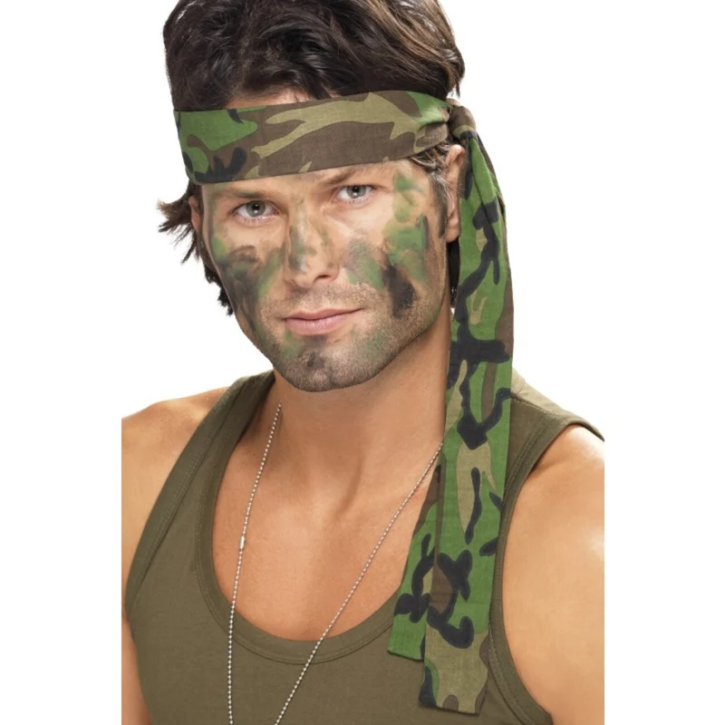 Camouflage Hoofdband Jungle Commando 150 X 4 Centimeter