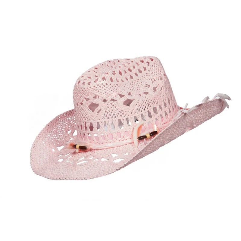 Cowboyhoed Bohemien Roze