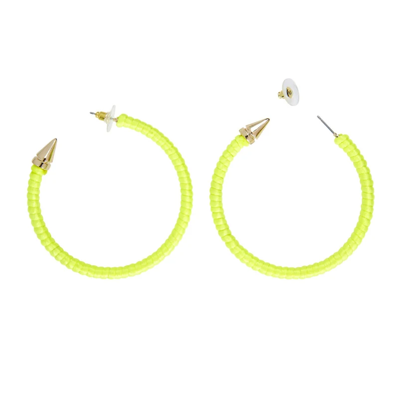 Rock Chick Oorbellen Neon Geel