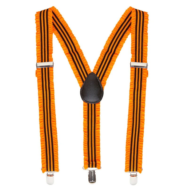 Raderboot Bretels Oranje Met Plooien