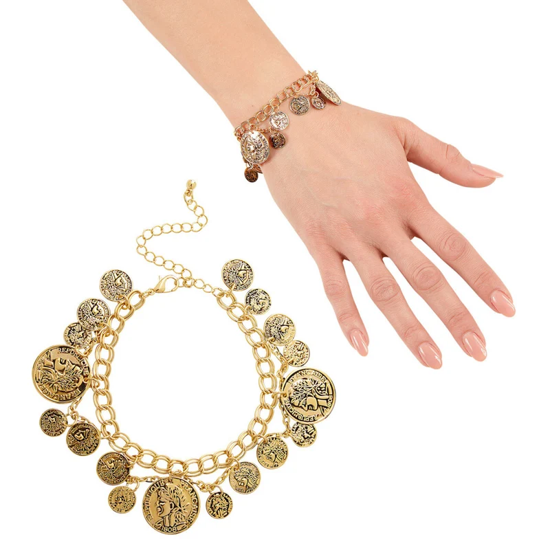 Romeinse Armband Goud Met Muntstukken