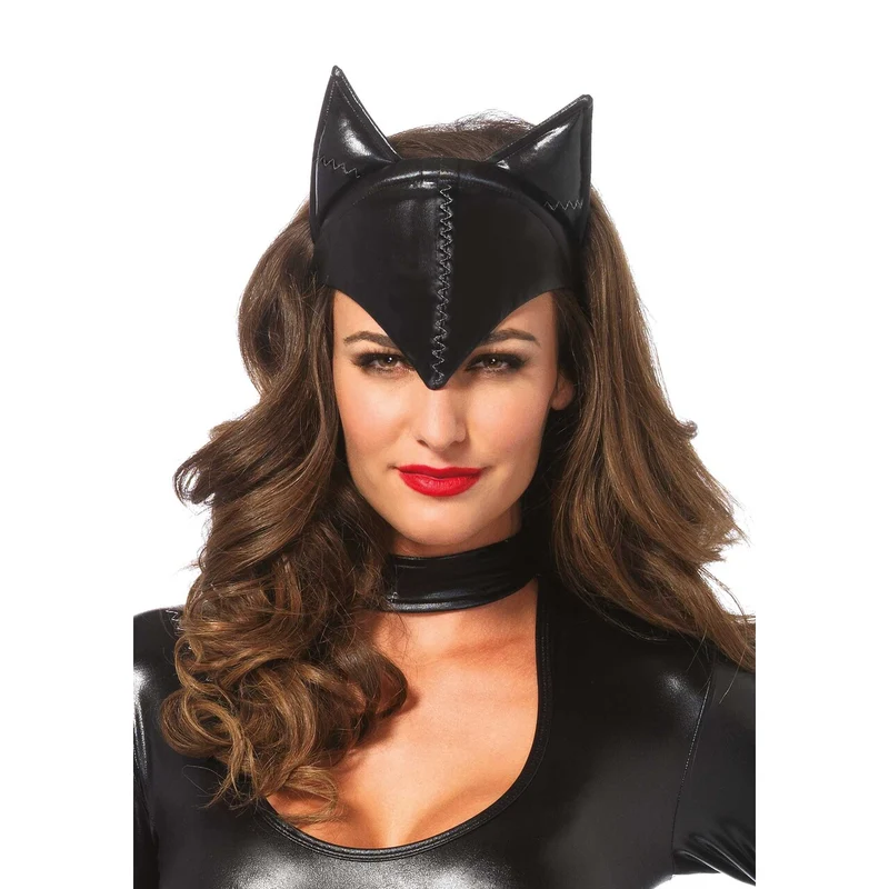 Femme Fatale Poezenmasker Op Diadeem