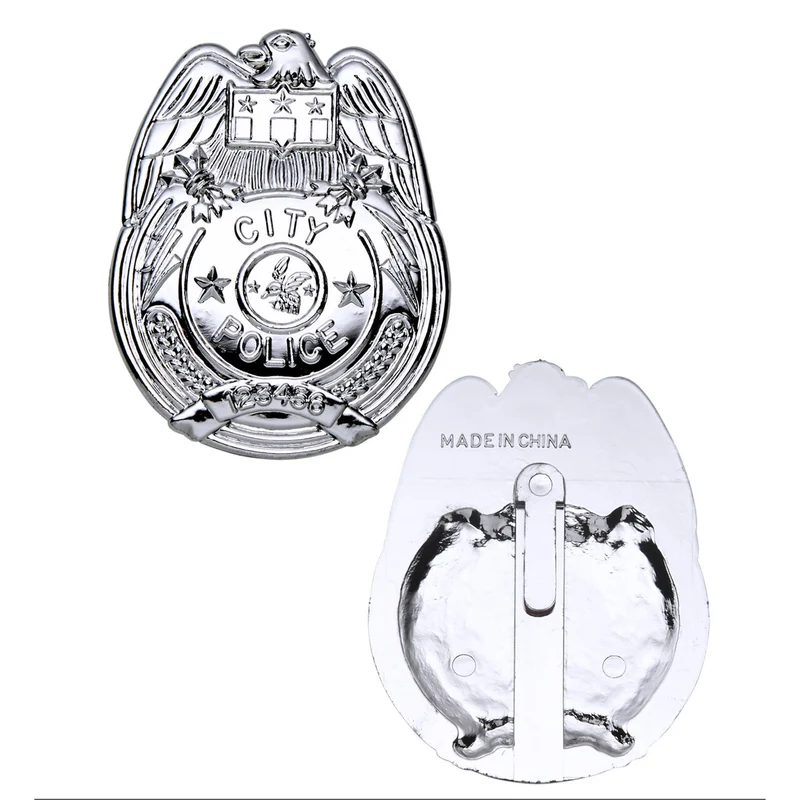 Politie Penning Badge Zilver