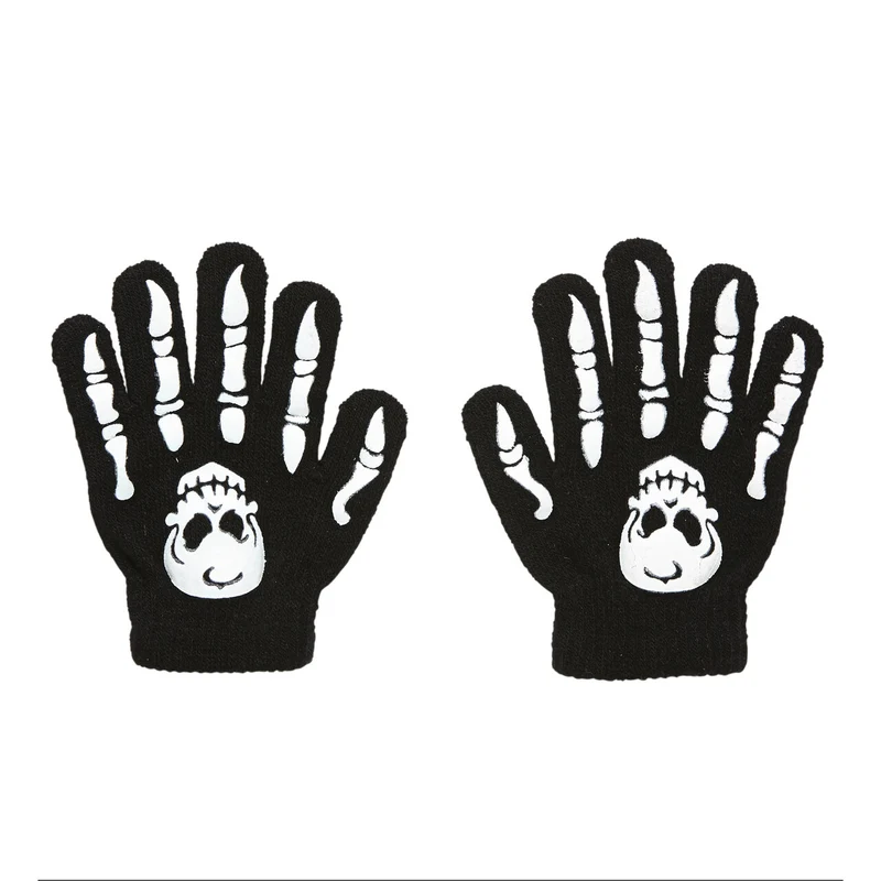 Skulls And Bones Handschoenen Botten Met Schedel, Kind