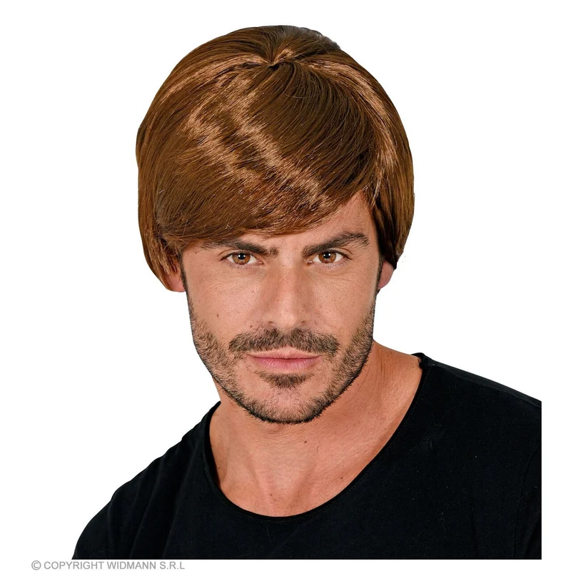 Jaren 60 Charisma Gerrit Pruik Bruin