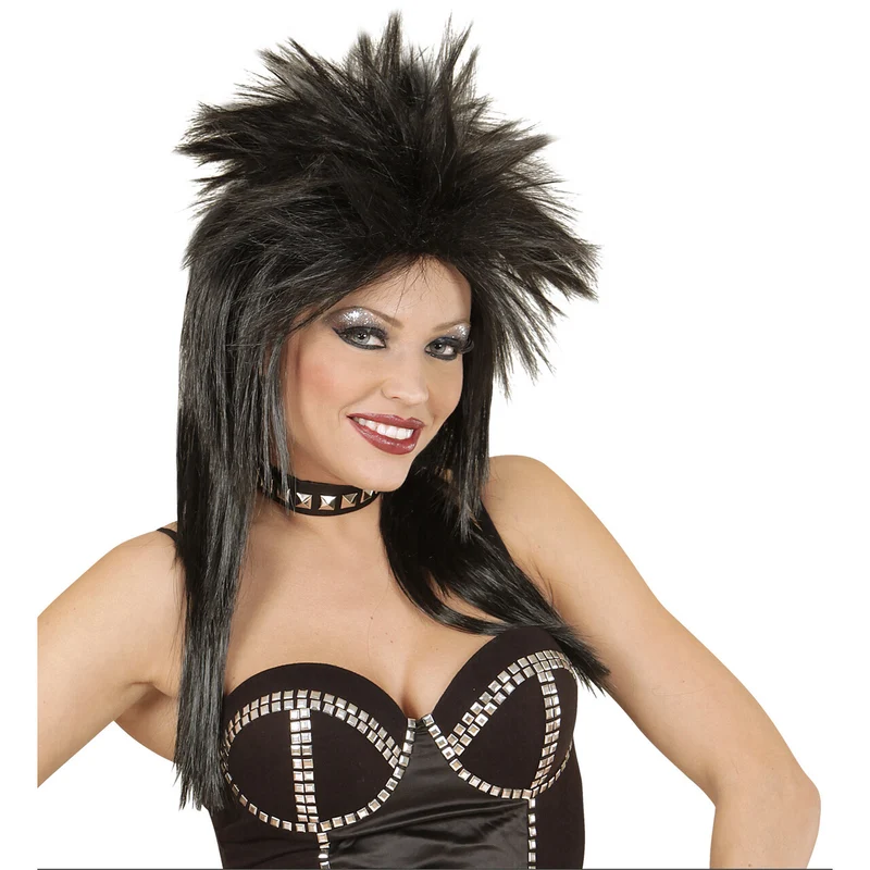 Glam-Punk Pruik, Rockster Zwart