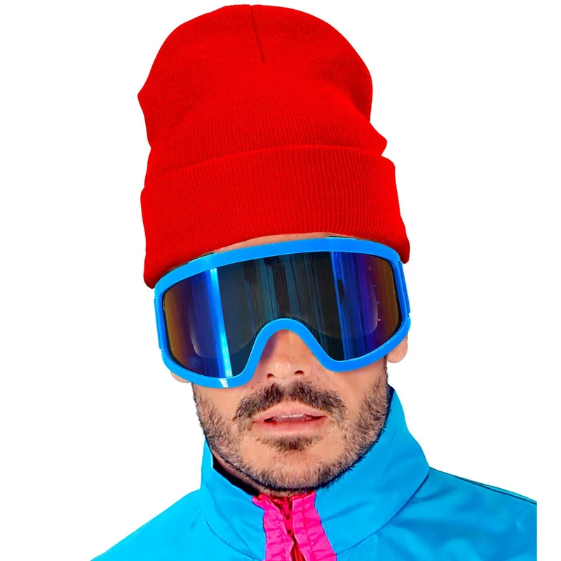 Rode Winter Muts Happy Red Beanie