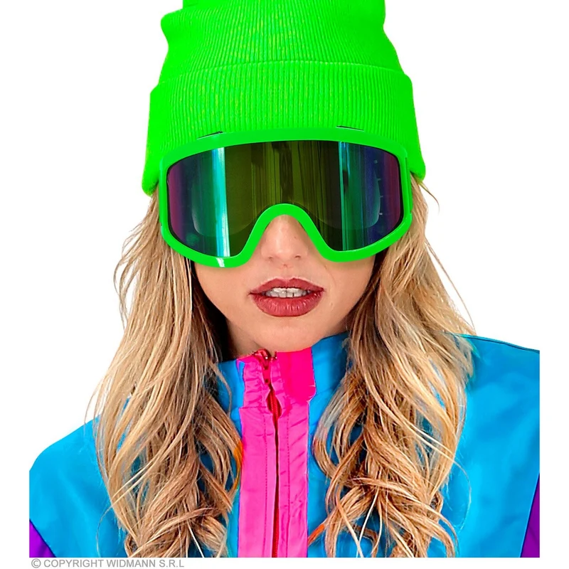 Ski-Bril 80s Neon Groen