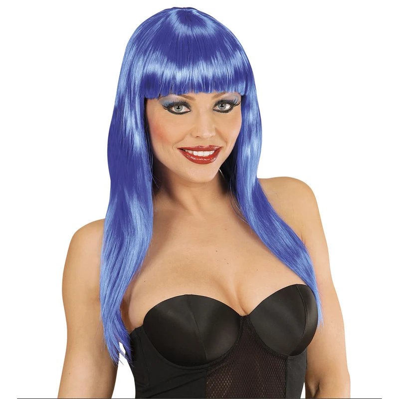 Pruik, Vogue Blauw Space Model