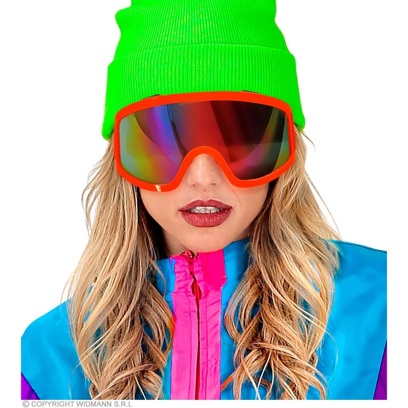 Ski-Bril 80s Neon Oranje