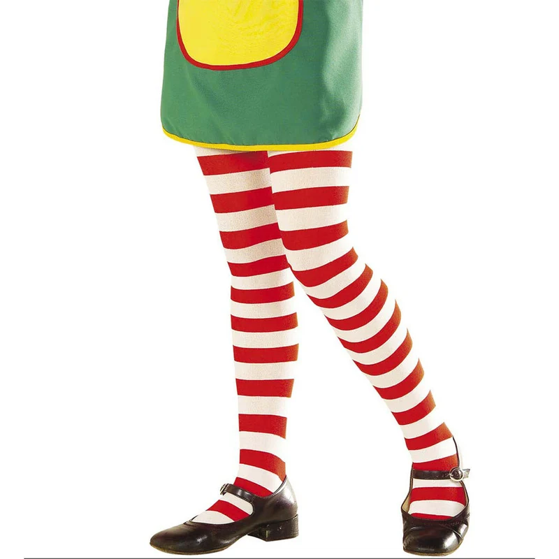 Gestreepte Kinderpanty Wit / Rood