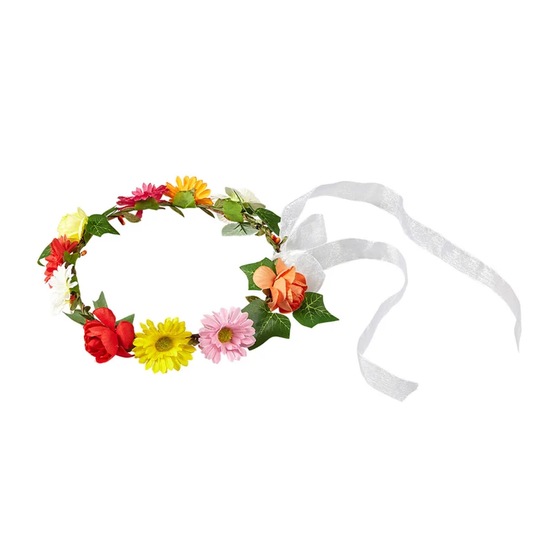 Flower Girl Bloemenkroon Met Lint